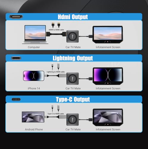 OTTOCAST 4-in-1 Car TV Mate Max & Wireless Carplay/Android Auto Adapter