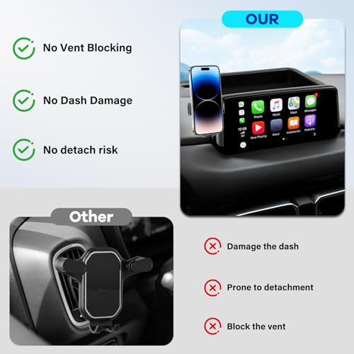 Car Phone Holder Fit for Mazda CX5 2021-2025 Accessories Dashboard Organizer with Cell Phone Mount 10.25-inch, Cell Phone Automobile Cradles Hands-Free 360 Degree Rotation - size: 2021-2025 Mazda CX5