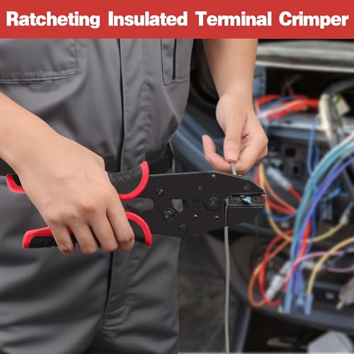 Solder Seal Wire Connectors+Wire Stripper and Crimping Tool Kit