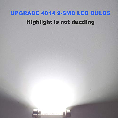 28mm 29mm Festoon LED Fuse Bulb, 9-SMD 6614F Sun Visor Vanity Mirror Light - size: 6PCS 29mm 9SMD