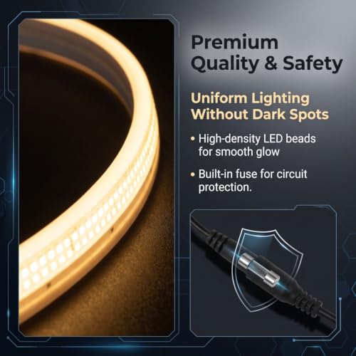 Car Cargo Area LED Light Strip, 13.12Ft Trunk Ambient Illumination Tape, Self-Adhesive Trimmable Flexible Waterproof LED Strip, Universal for Most Cars (Warm White) - color: Warm White
