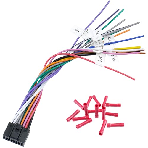 16Pin ISO Android Radio Wiring Harness Adapter - style: 16Pin Connector with Full Labels