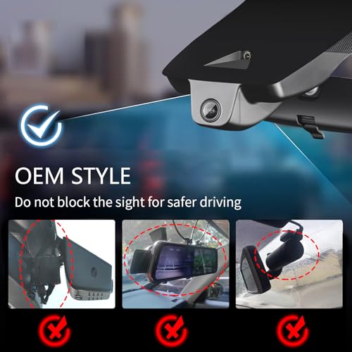 mangoal 4K Dash Cam for Toyota Camry & Hybrid 2021-2024 (Model A) - style: Model A Front 4K Only