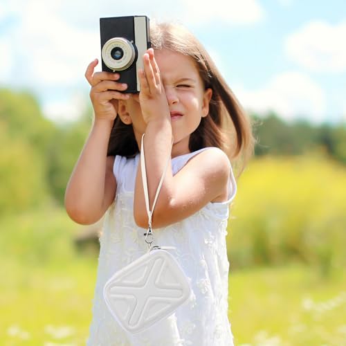 Digital Camera Case for AbergBest 21 Mega Pixels 2.7" LCD Rechargeable HD/Kodak Pixpro/Canon PowerShot ELPH 180/190/Sony DSCW800/DSCW830 Cameras, Travel Carrying Protective Case for Camera - White - color: White