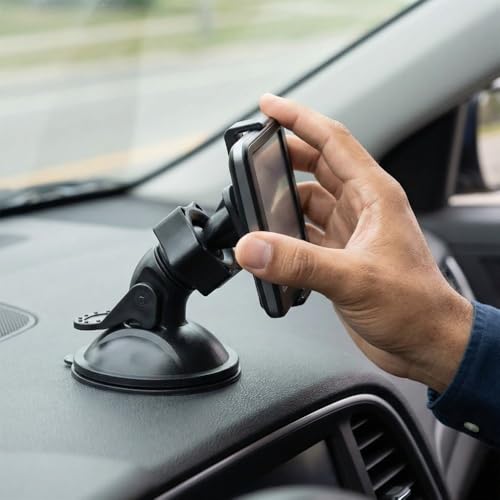 Universal Car Dash Cam Mount - Vacuum Suction Cup Holder with 4 Interchangeable Heads for GPS Navigation and Dashboard Recorder(Buckle w/Card Slot) - style: Buckle w/ Card Slot