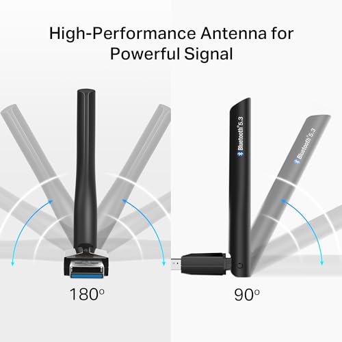 TP-Link USB Bluetooth Adapter for PC, Bluetooth 5.3 USB Long Range Receiver - style: UB500 Plus