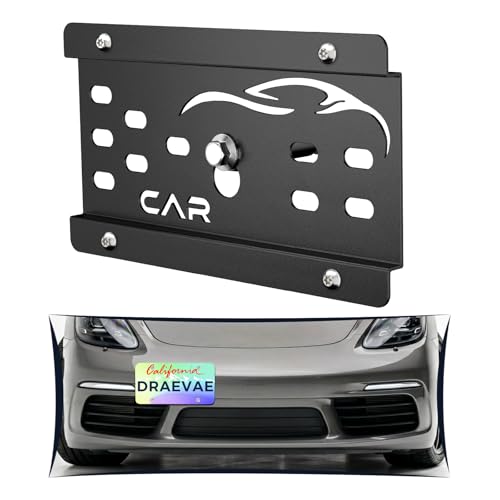 No Drill License Plate Bracket Fits Porsche 718 Boxster and Cayman /911
