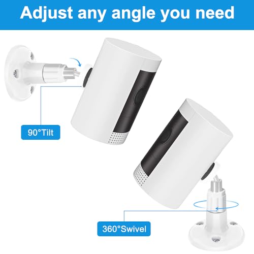 1 Pack Adhesive Ring Camera Mount Stick Up Mount Holder - color: White, size: 1 Pack