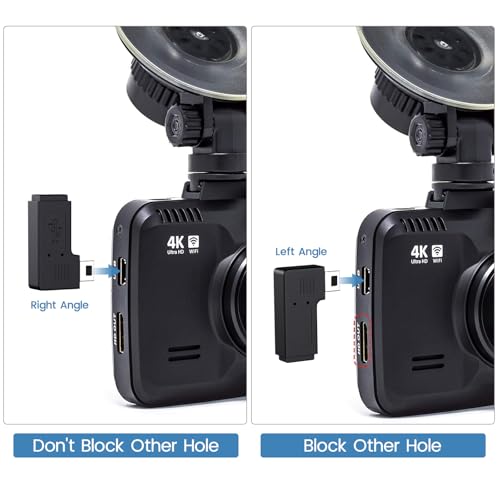 Mini USB Dash Cam Power Cord for Rove R2-4K, Car Charger for Rexing Camera