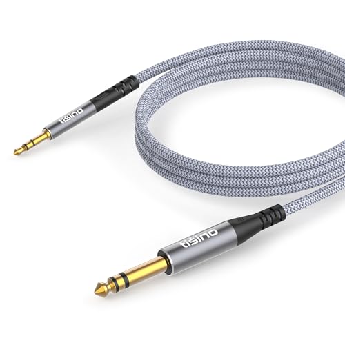 Tisino 1/8 to 1/4 Stereo Cable, 3.5mm to 1/4 Adapter Aux Cord, 10 FT - size: 3m/10ft