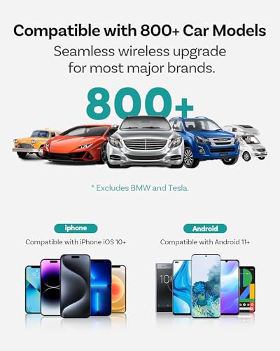 OTTOCAST Mini Edge 2-in-1 Wireless CarPlay & Android Auto Adapter 2026