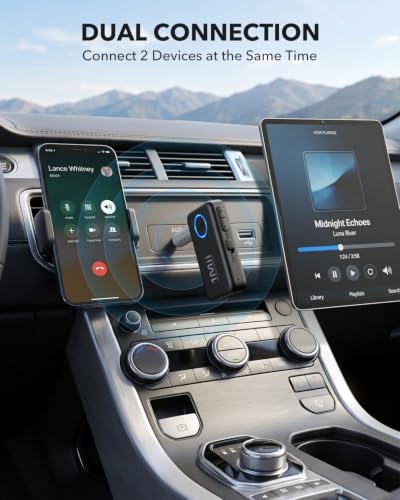 1Mii Bluetooth 6.0 Receiver for Car, AUX Bluetooth Car Adapter - style: ML100 (Standard)