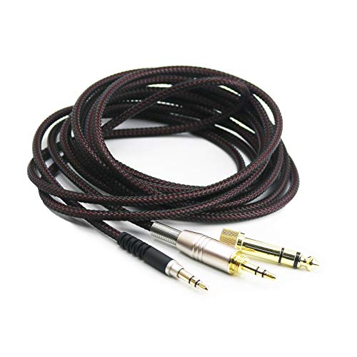 NewFantasia Replacement Audio Upgrade Cable Compatible with Audio-Technica ATH-M50xBT, ATH-AR3BTBK, ATH-SR50BT, ATH-ANC7B, ATH-ANC9, ATH-S700BT, ATH-SR5BTBK Headphones 1.5meters/4.9ft - size: 4.9 ft