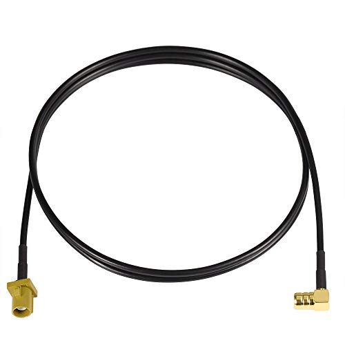 Eightwood Fakra Curry Code K Male to SMB Female Right Angle Cable 3 feet - size: 3 feet