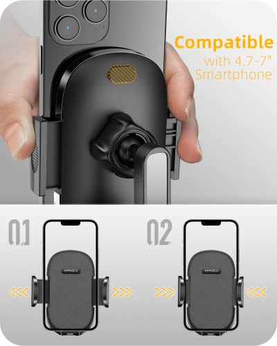 APPS2Car Heavy Duty Phone Stand - Adjustable Desktop Holder for Video Calls, Compatible with 4.7-6.8" Smartphones & Thick Cases, Perfect for Home Office - color: Black-Stand