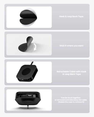 Fasgear 240W USB C to USB C Retractable Cable, 1.1m/3.6ft, Black - color: 1 Pack Black, size: 0.6ft fixed / 3.0ft extend