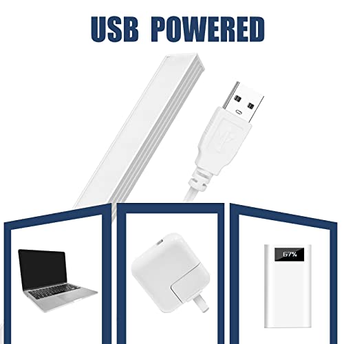 DWEPTU Under Cabinet Light, 12 Inch LED Light Bar, USB Powered, Cool White - color: Pure White, size: 11.8 Inch