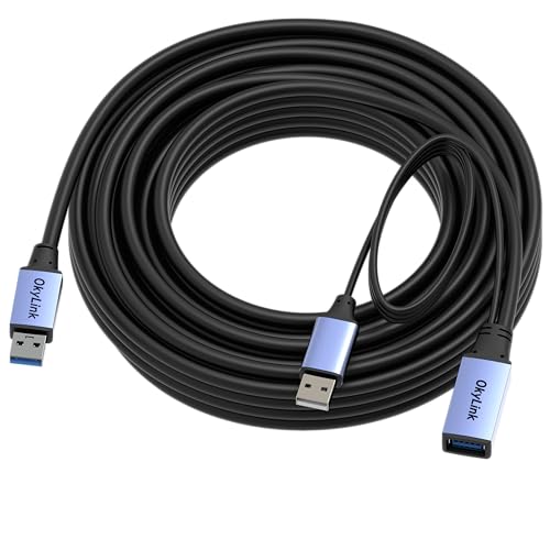 OkyLink Active USB 3.0 Extension Cable A to A, Male to Female 32ft - color: USB3.0(5Gbps), size: 32ft (10m)
