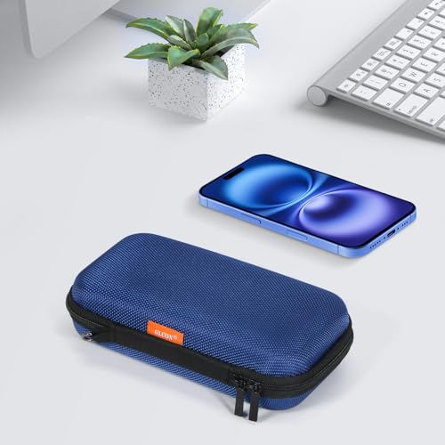 Small Carrying Bag for GPS Hard Drive, Portable EVA Protection Case - color: Blue