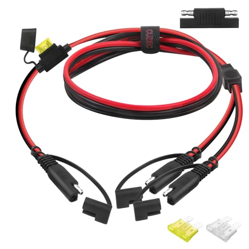 CUZEC 14AWG 2-Way Splitter, SAE Connector,1 to 2 SAE Connector Power Charger Adapter