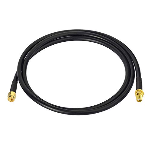BINGFU Ham Radio Antenna Extension Relocation Cable SMA Male to Female RG58 Coaxial Jumper Cable 1m 3 feet for BaoFeng Wouxun Icom Yaesu Vertex Standard Horizon Marine VHF Ham Radio
