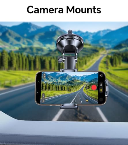 Romuto Phone Holders for Your Car Phone Holder Mountใ90+LBS Suction Cupใ - color: Gray