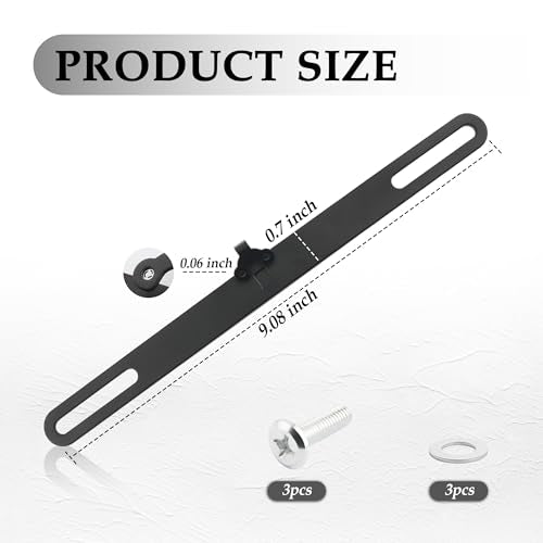 Standard License Plate Backup Camera Mounting Plate,Movable Adjustable License Plate Camera Holder Avoid Blocking,Universal Rear Cam Backup Camera Mount for Car SUV Truck