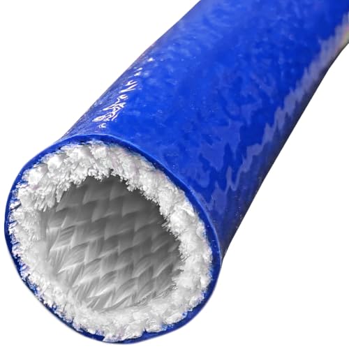 Electriduct 1/2" Thermo Armor Silicone Fiberglass Sleeve - 5 Feet - Blue - color: Blue, size: 0.5 Inch (1/2")
