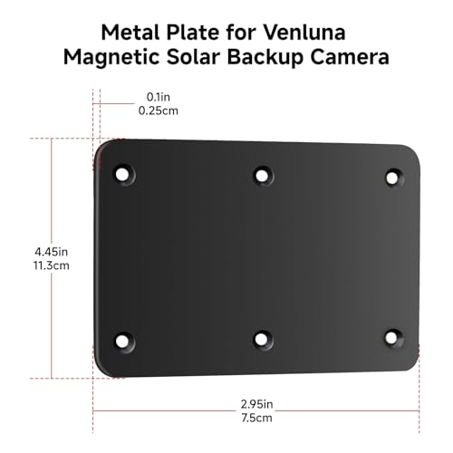 Metal Plate for Wireless Magnetic Backup Camera Mounting Base