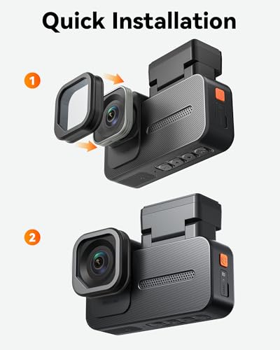 WOLFBOX X5 / X5 Duo Dash Cam Polarizing Lens – Anti-Glare, Reduces Windshield Reflections, Clearer Footage in Sun & Rain, Lens Protection