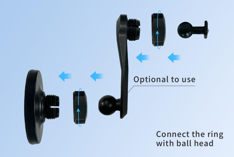 Car Phone Mount for Toyota RAV4 2013–2018,Vehicle-Specific Base Dashboard Phone Holder,Upgraded Metal Ball Joint for Stronger Support, 360° Rotating Magnetic Car Phone Mount,Toyota RAV4 Accessories