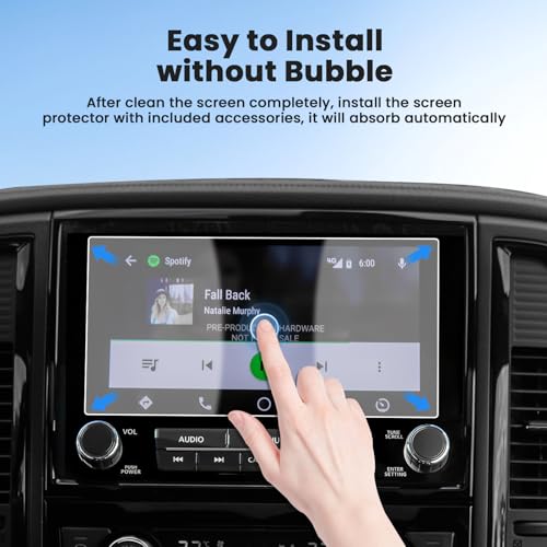 Canvcle 2PCS Screen Protector for 2021-2024 Nissan Titan PRO 4X, 9 Inch Touch Screen Protector Tempered Glass Navigation Display Screen Cover Infotainment Protective Film - size: 2021-Present Nissan Titan 9 Inch