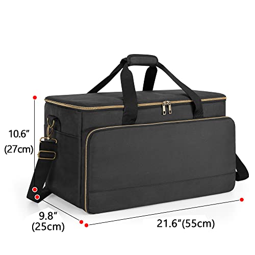 Trunab Large Travel DJ Cable File Bag with Inner Detachable Divider
