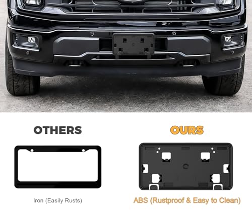 Front License Plate Frame for Ford F150 Accessories 2024-2026 - size: For F150 2024-2025