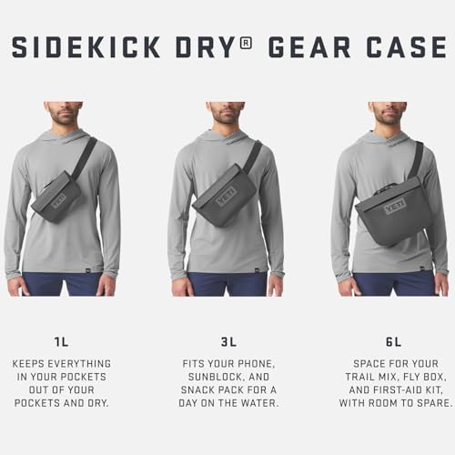 YETI Sidekick Dry 3L Gear Case, Rescue Red - color: Rescue Red, size: Sidekick 3L