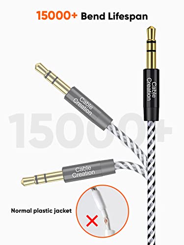 3.5mm Headphone Extension Cable, CableCreation 3.5mm Male to Female Stereo Audio Cable for Phones, Headphones, Speakers, Tablets, PCs, MP3 Players and More, (10ft/3m) - size: 10 FT