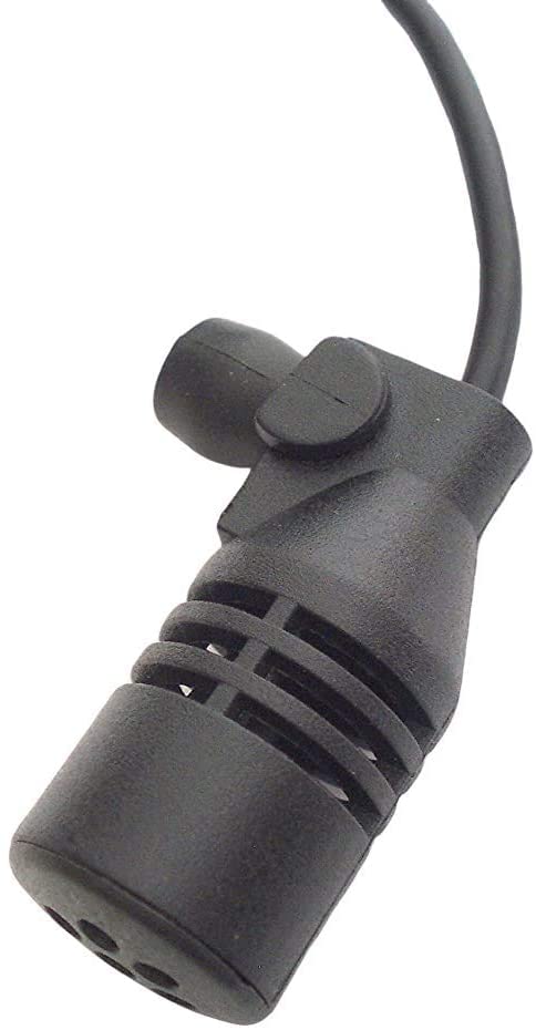 FingerLakes Universal Car Microphone Mic Fits 3.5mm and 2.5mm Bluetooth Enabled Car Vehicle Stereo Radio GPS Units with Included Adapter, Black (FL70)