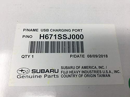 Subaru USB Charging Ports Set 2.1 AMPS for 2019-2024 Forester - H671SSJ003 - Genuine OEM