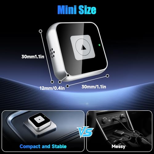 Wireless CarPlay Adapter, Wired to Wireless Car Adapter