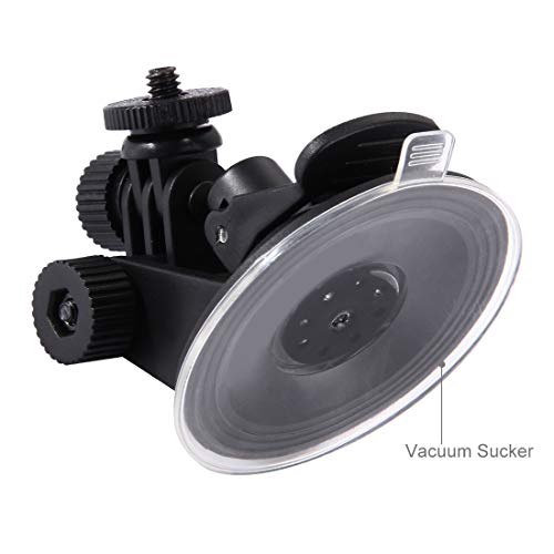 Car Camera Mount for GoPro, Suction Cup Mount on Vehicle Windshield Dash Holder,Compatible with GoPro Hero 13 12 11/Insta360 X5 X4 X3 X2/DJI OSMO Action Cam Mount - size: 2.7" Suction Cup