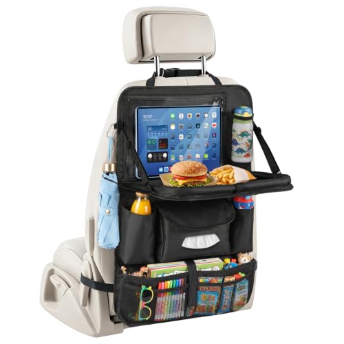 Car Backseat Organizer with Table Tray 9 Pockets Car Accessories,1 Pack - color: B-1Pack