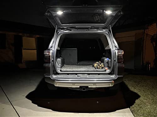 iJDMTOY 48-SMD Super Bright Xenon White LED Trunk Liftgate Deck Cargo Area Lamp Fit Full LED Circuit Board Panels, Compatible With Toyota 2010-2022 4Runner (N280) - style: Xenon White
