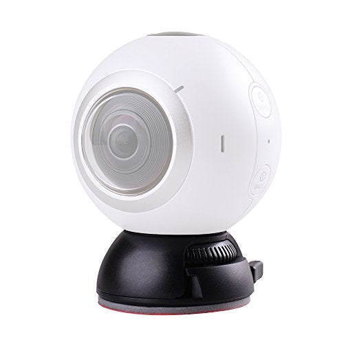 Andoer Quick Release Mount Holder Including Buckle + Flat and Curved Base Adhesive Tape for Samsung Gear 360 Camera for Ricoh Theta S/SC/M15 & Sports Action Panoramic Camera w/ 1/4" Screw Hole
