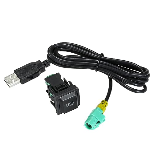 Shkalacar USB Audio Cable Adapter Compatible with VW Volkswagen, CD Player Radio Wire Cable Replacement 130cm