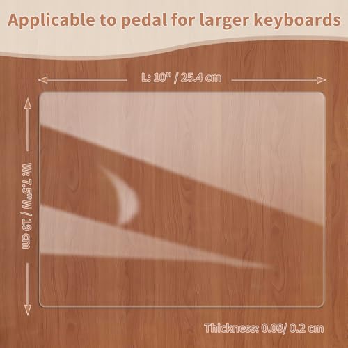 10" x 7.5" Premium Non-Slip Piano Sustain Pedal Mat - color: Clear