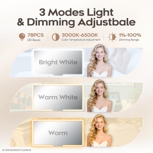 Upgraded Car Sun Visor Mirror Vanity as Gifts for Women Girl Men Makeup