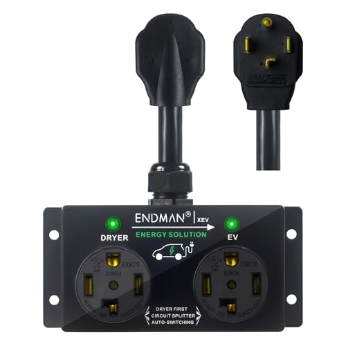 Automatic Power Switch for Dryer and EV Splitter (NEMA 14-30P Only)