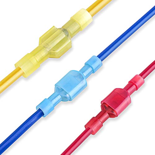 TICONN 100 Pcs Nylon Spade Connector Kit, Insulated Crimp Wire Connectors - style: Blue 100Pcs