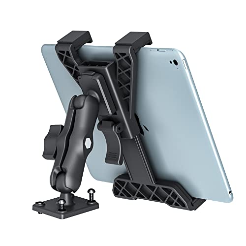 OHLPRO Tablet Holder for Truck, Heavy Duty Drill Base Tablet Car Mount for iPad, mini, Samsung Galaxy (7" - 11") for Dashboard, Desks, Tabletop, ipad Mount Great for Wall, Commercial Vehicles - size: 7-11'' - 1 Arm Mount