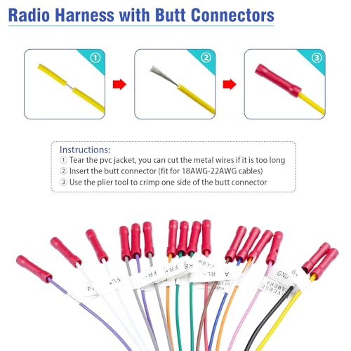 16Pin ISO Android Radio Wiring Harness Adapter - style: 16Pin Connector with Full Labels